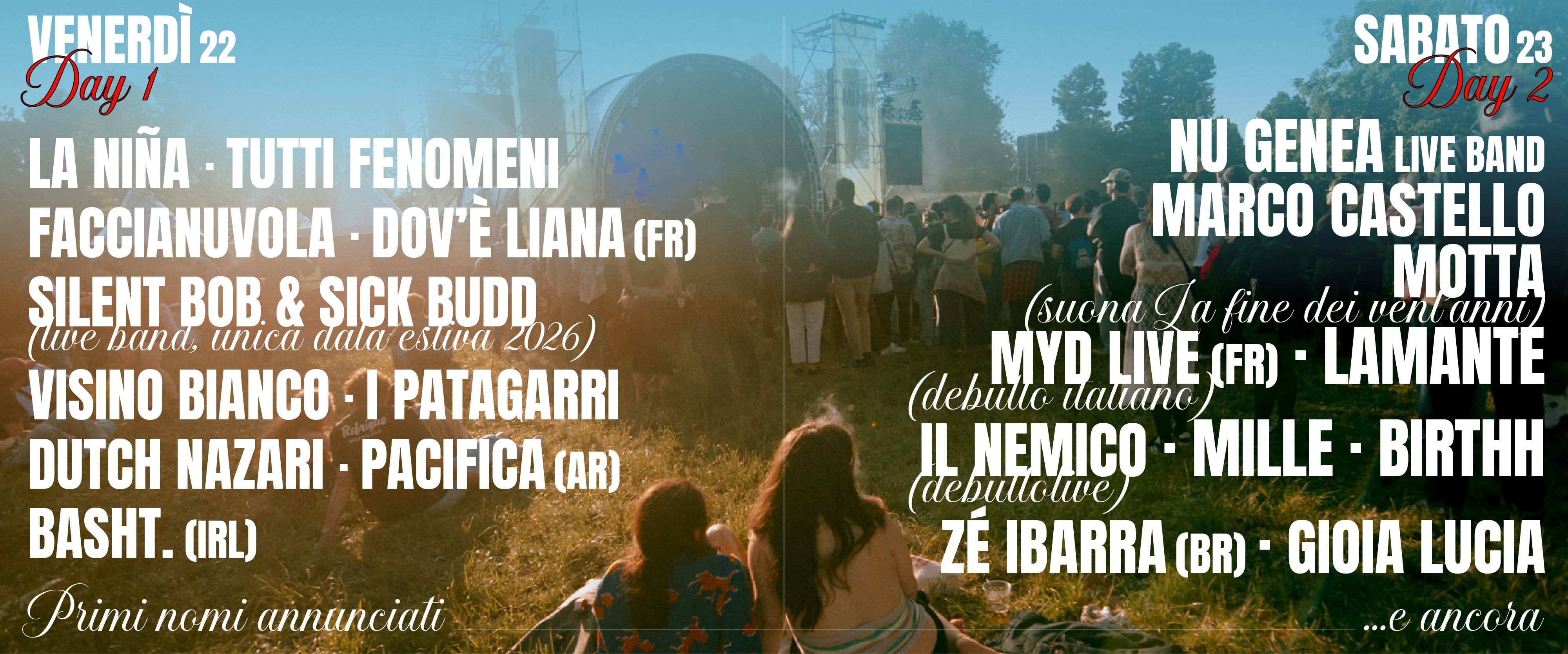 primi nomi annunciati